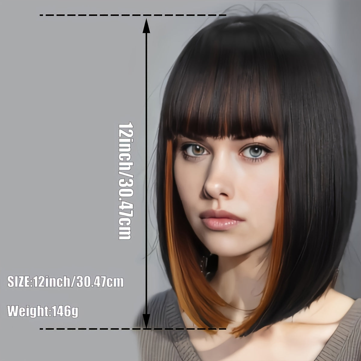 Josy 12-inch Bob Women'S Short Bob Wig-WIG-All10dollars.com