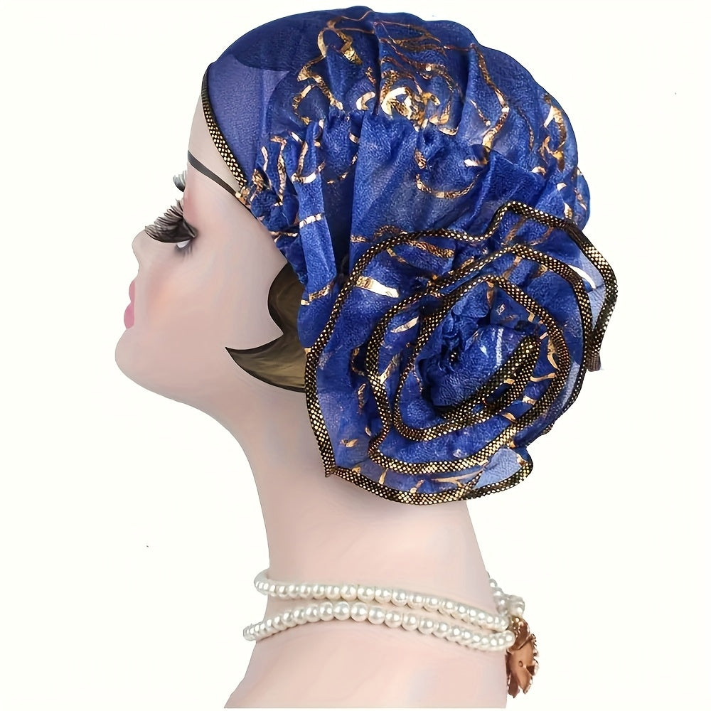 4pcs Elegant Floral Lace Headband Caps Turban women-winter hat-All10dollars.com