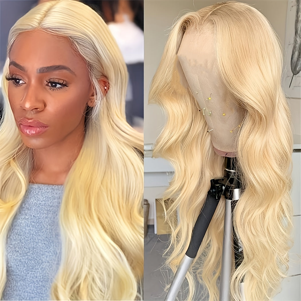 Long Curly Synthetic Wig With Middle Parting Big Waves-Wig-26inch-White-All10dollars.com