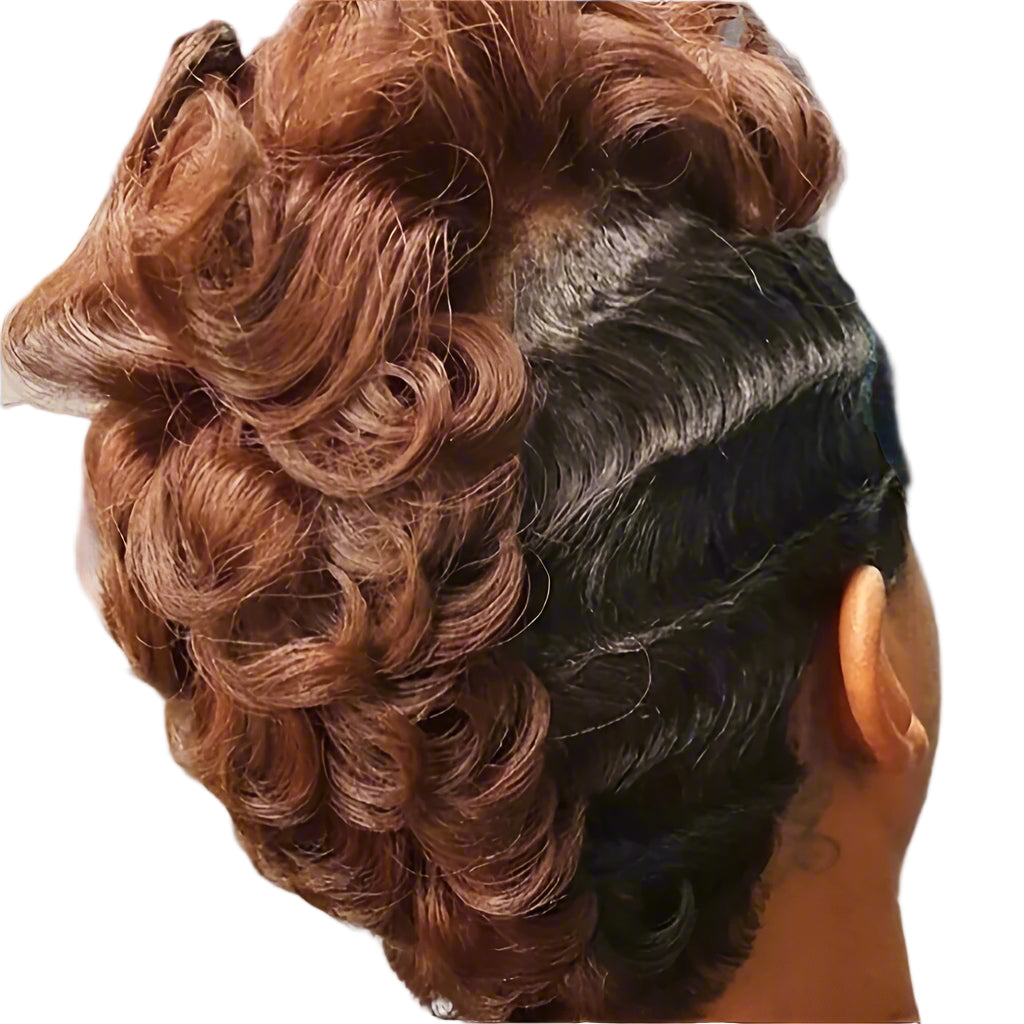 Laurel Women Short Curly Wig with Bang-Short Wig-mix color-6inch-All10dollars.com