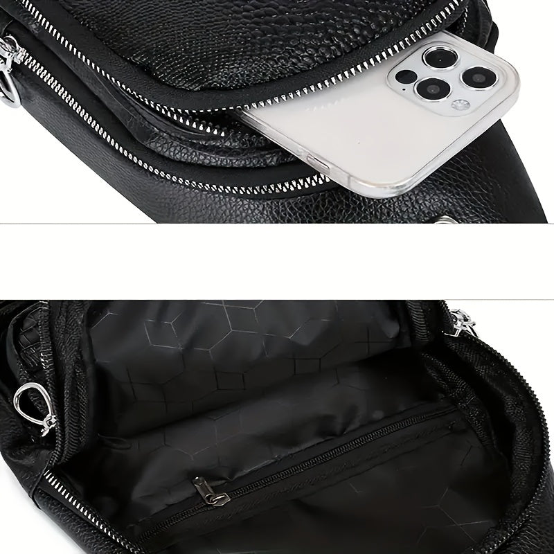 Lynx Men's Chest Bag with Earphone Hole-unisex bags-All10dollars.com