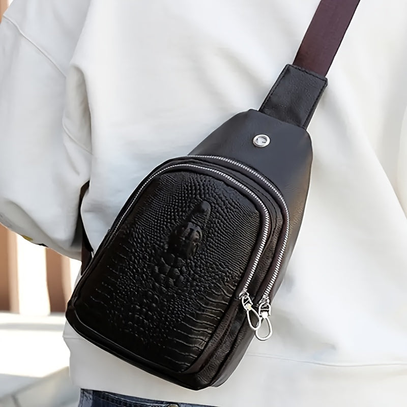Lynx Men's Chest Bag with Earphone Hole-unisex bags-All10dollars.com