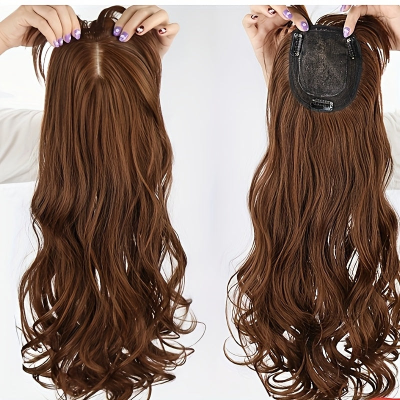 Long Curly Synthetic Wig With Middle Parting Big Waves-Wig-All10dollars.com