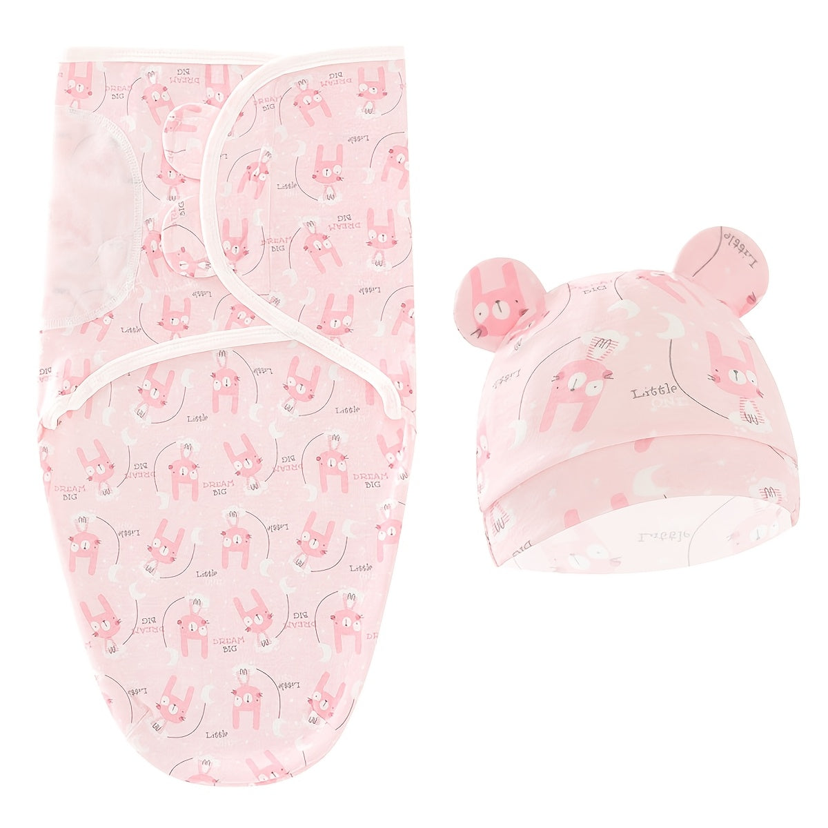 Newborn Swaddle Blankets And Hats Baby Infant Wraps.-BABY-All10dollars.com