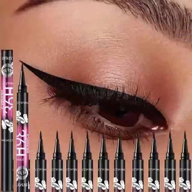 36 hours Long-Lasting Eye Makeup 6pcs Black Liquid Eyeliner Pens Smudge-Proof and Waterproof-Eye liner-All10dollars.com