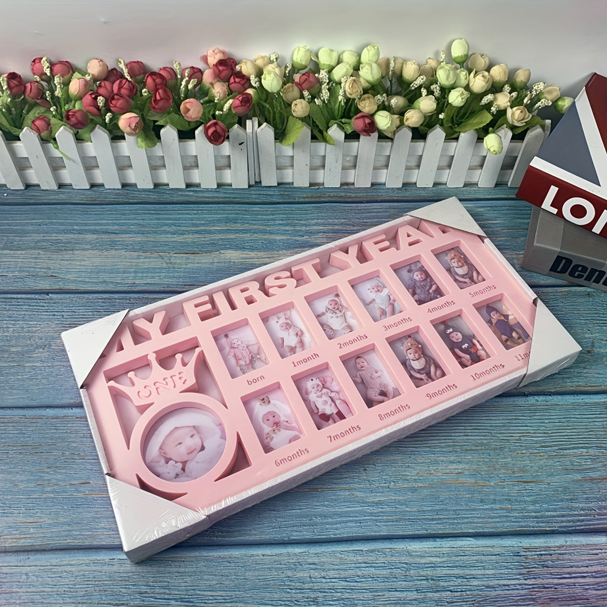 Baby Creative Growth Record Frame Photo Frame-decoration-Pink-All10dollars.com