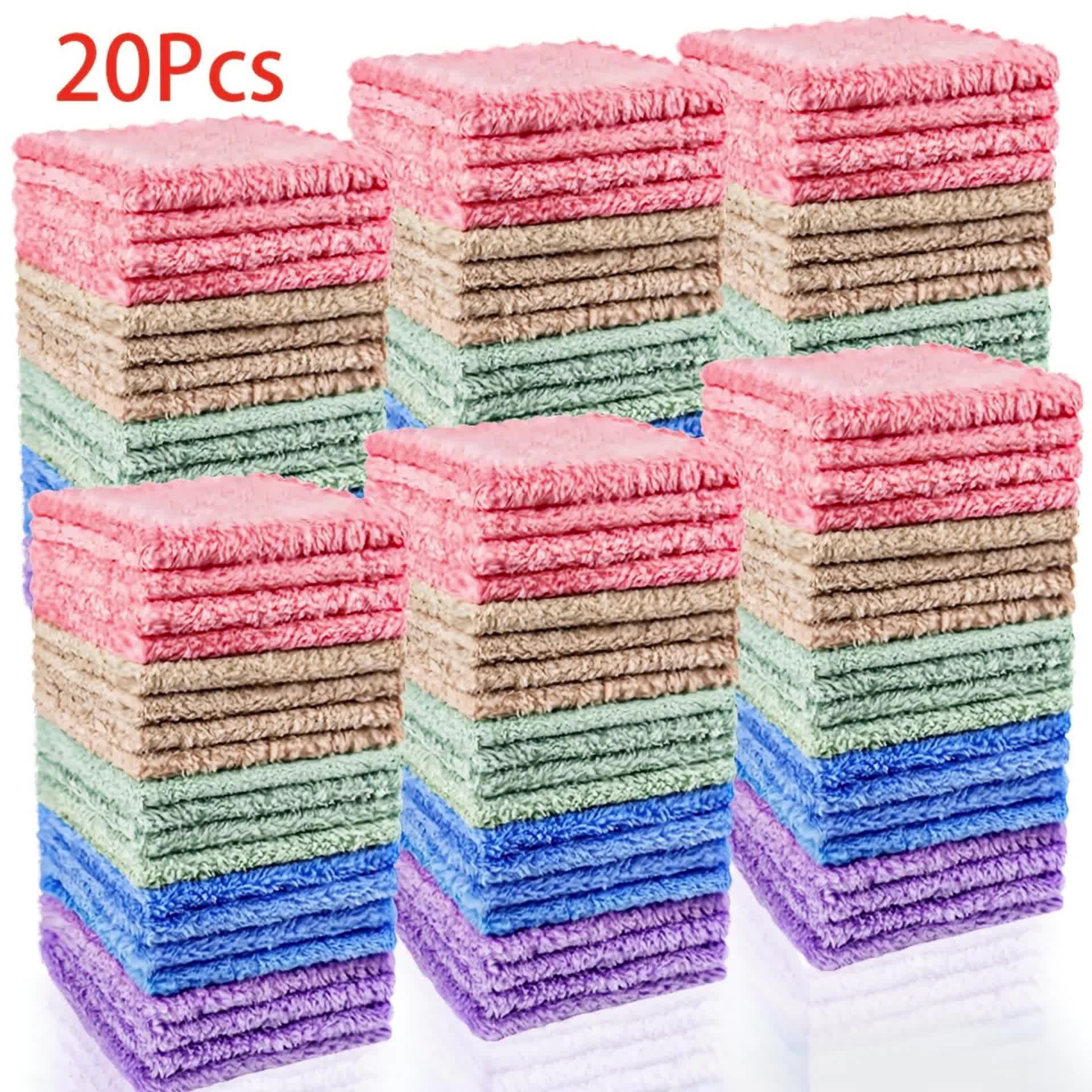 20 Pcs Washcloths - Square Towels Home Bathroom-WASHCLOTH-All10dollars.com