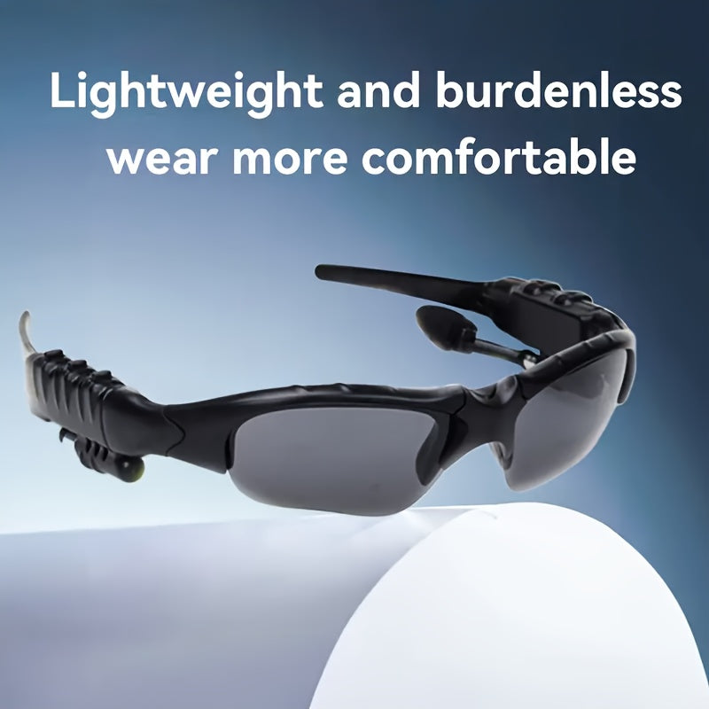 Rechargeable Wireless Smart Black Glasses With Built-in Headphones-SMART GLASSES-All10dollars.com
