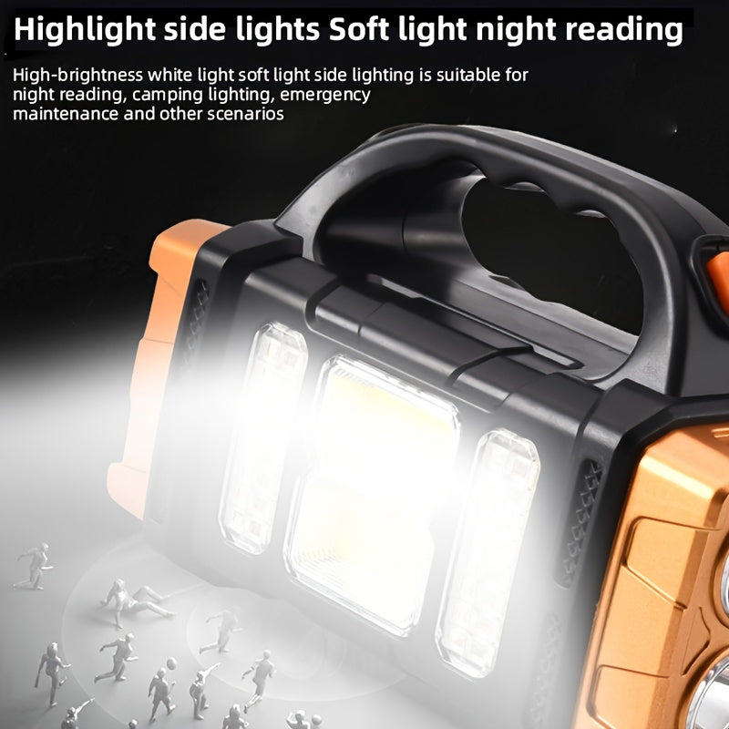 Solar & USB Rechargeable LED Lantern Tactical Flashlight-Lights-All10dollars.com