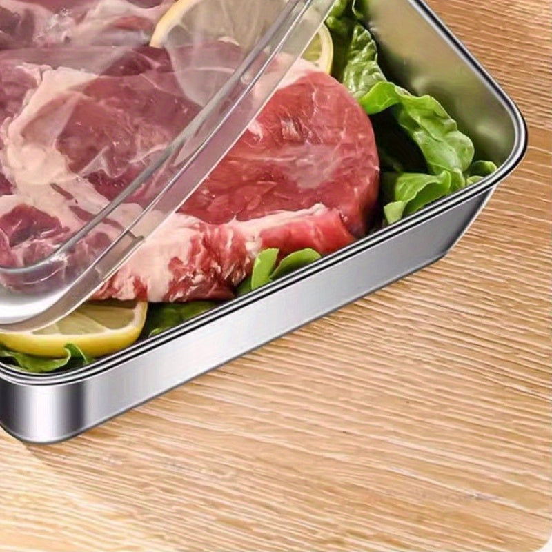 10ft Large Capacity 3-Pack Stainless Steel Food Storage Containers-kitchen organization-All10dollars.com