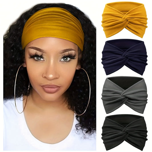 4pcs Set Women Headband-headbands-4-Piece Bohemian Headband Set-Polychrome-All10dollars.com