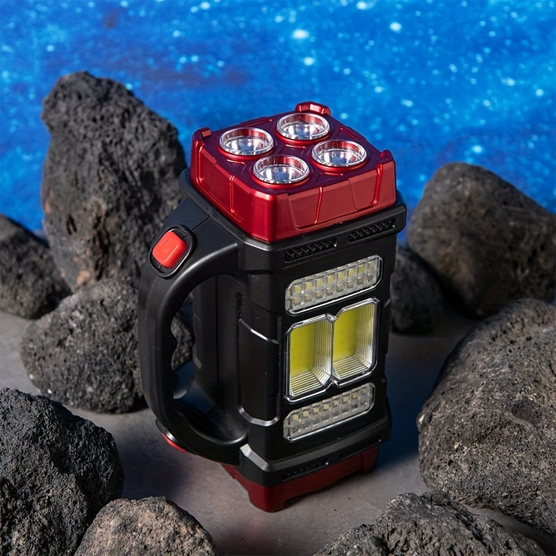 Solar & USB Rechargeable LED Lantern Tactical Flashlight-Lights-All10dollars.com