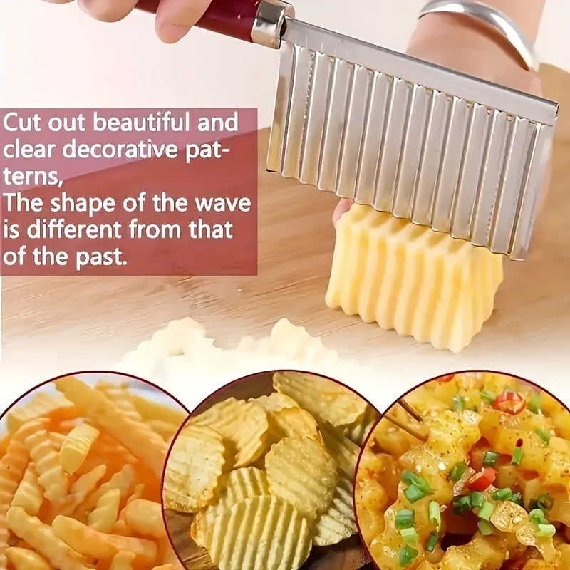 Manual Crinkle Cutter French Fry Slicer-Slicers-All10dollars.com