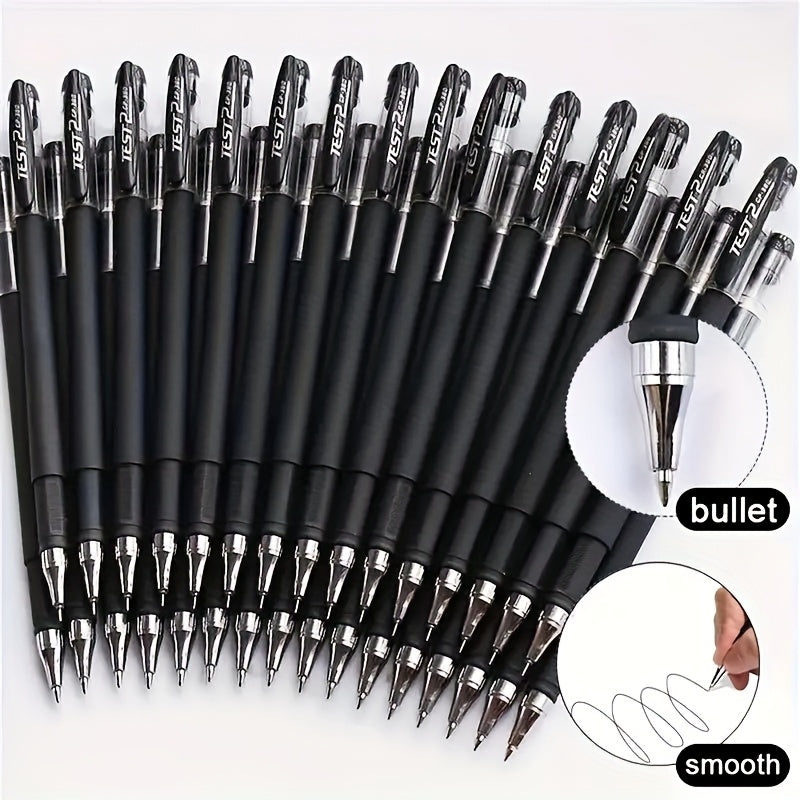 20 Black Ballpoint Pens with a 0.5 mm Tip-pens-20PCS black-All10dollars.com