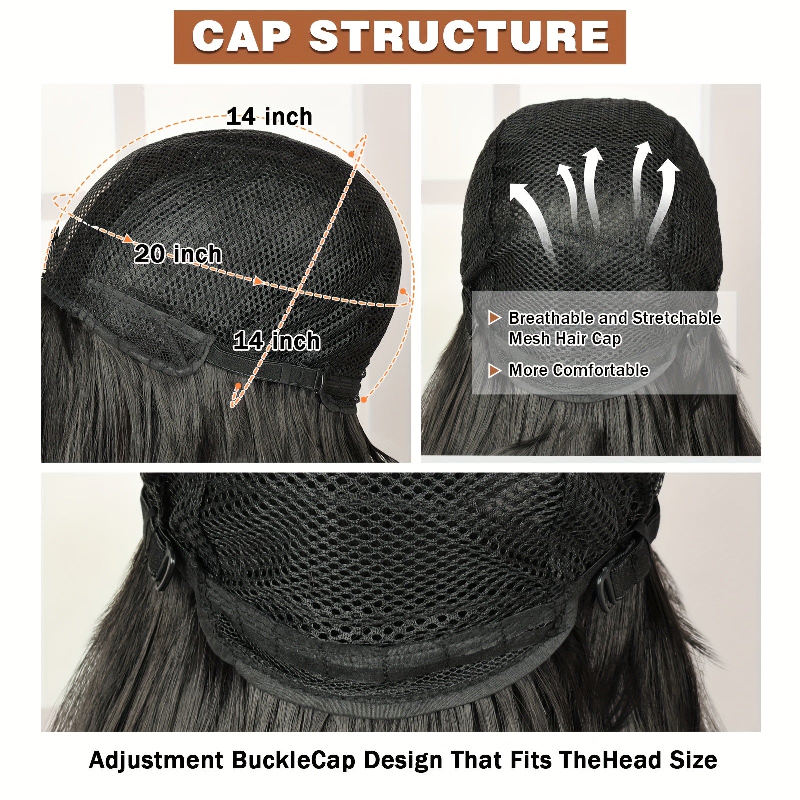 Long Straight Hair Wigs Black Heat Resistant Fiber Hair Full Machine Wig with Bangs Cosplay Party Wig for Fashion Women Cosplay Wig for Halloween Family Wig Party Hair Wigs-All10dollars.com