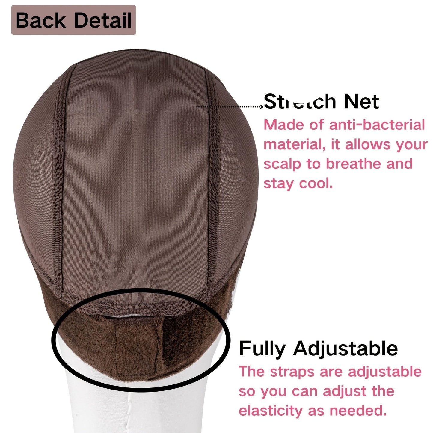 Denylove Lace Front Grip Wig Cap Non-Slip Adjustable Premium-wig cap-All10dollars.com