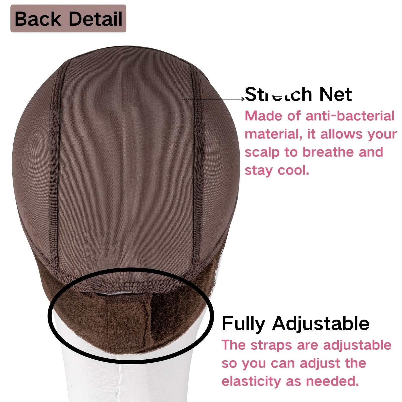 Denylove Lace Front Grip Wig Cap Non-Slip Adjustable Premium-wig cap-All10dollars.com