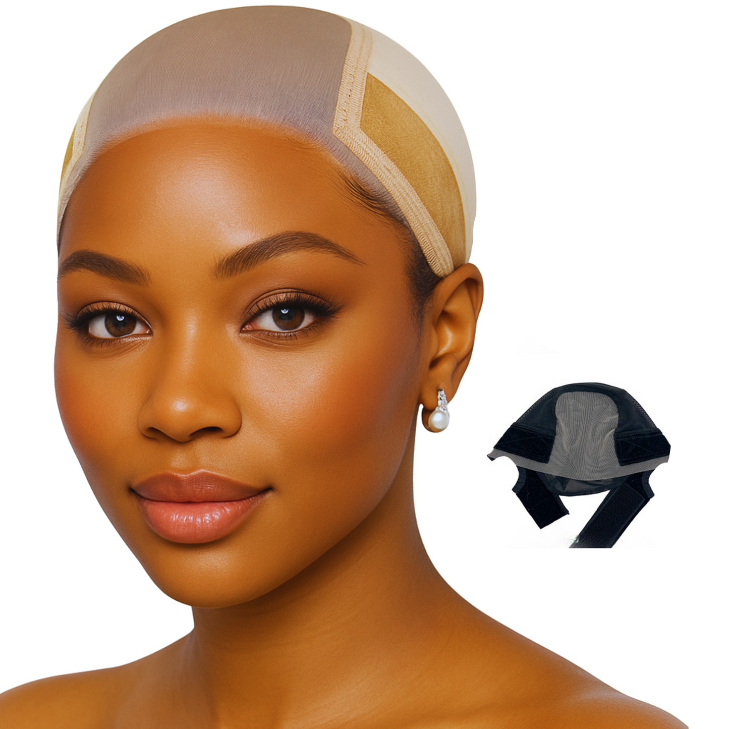 Denylove Lace Front Grip Wig Cap Non-Slip Adjustable Premium-wig cap-black-All10dollars.com