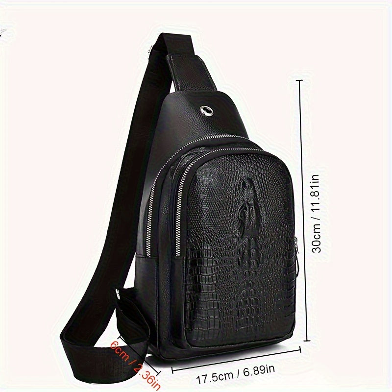 Lynx Men's Chest Bag with Earphone Hole-unisex bags-All10dollars.com