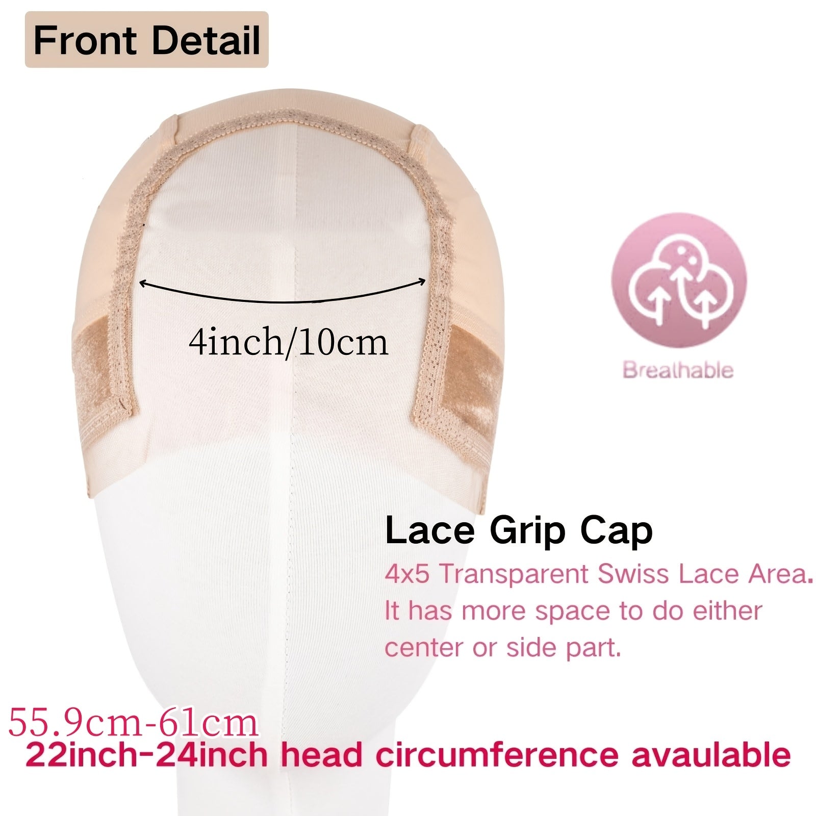 Denylove Lace Front Grip Wig Cap Non-Slip Adjustable Premium-wig cap-All10dollars.com