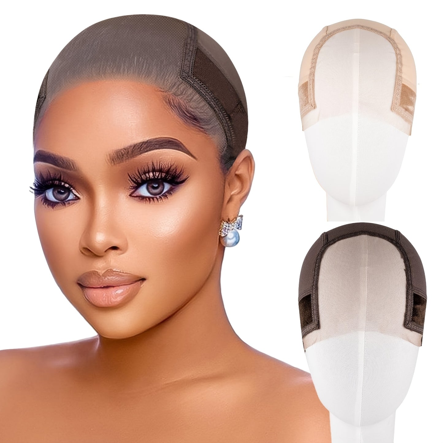 Denylove Lace Front Grip Wig Cap Non-Slip Adjustable Premium-wig cap-random color-All10dollars.com