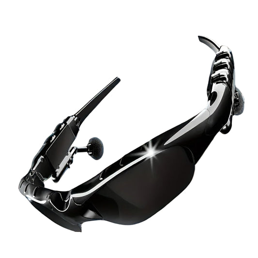 Rechargeable Wireless Smart Black Glasses With Built-in Headphones-SMART GLASSES-All10dollars.com