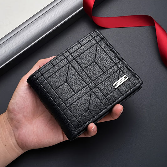 Lubis Wallet for Men Business Style with Multi-Card Slots-wallet-Black-All10dollars.com