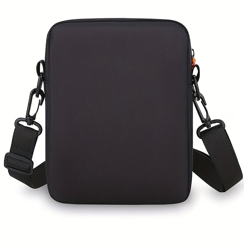 Neutral square bag, simple texture, lightweight Oxford cloth bag, single shoulder bag, Men's business multi-layer zipper crossbody bag [random pull direction]-All10dollars.com
