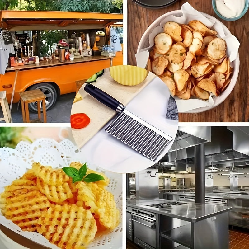 Manual Crinkle Cutter French Fry Slicer-Slicers-All10dollars.com