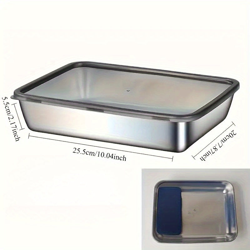 10ft Large Capacity 3-Pack Stainless Steel Food Storage Containers-kitchen organization-All10dollars.com
