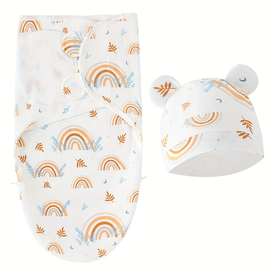 Newborn Swaddle Blankets And Hats Baby Infant Wraps.-BABY-All10dollars.com