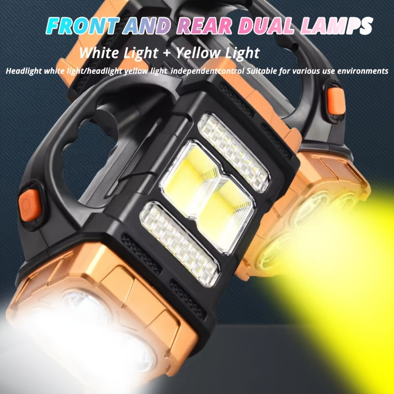 Solar & USB Rechargeable LED Lantern Tactical Flashlight-Lights-All10dollars.com