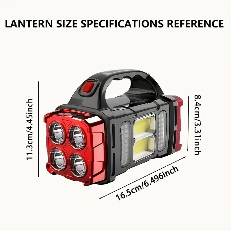 Solar & USB Rechargeable LED Lantern Tactical Flashlight-Lights-All10dollars.com